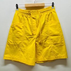 Simply Basic Casual Shorts Women's Small Yellow Elastic Waist Vintage‎ 90's GUC